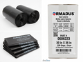 Ormadus Commercial Heavy-Duty Black Can Liners (30x36, 1.2 Mil) - 250/Case