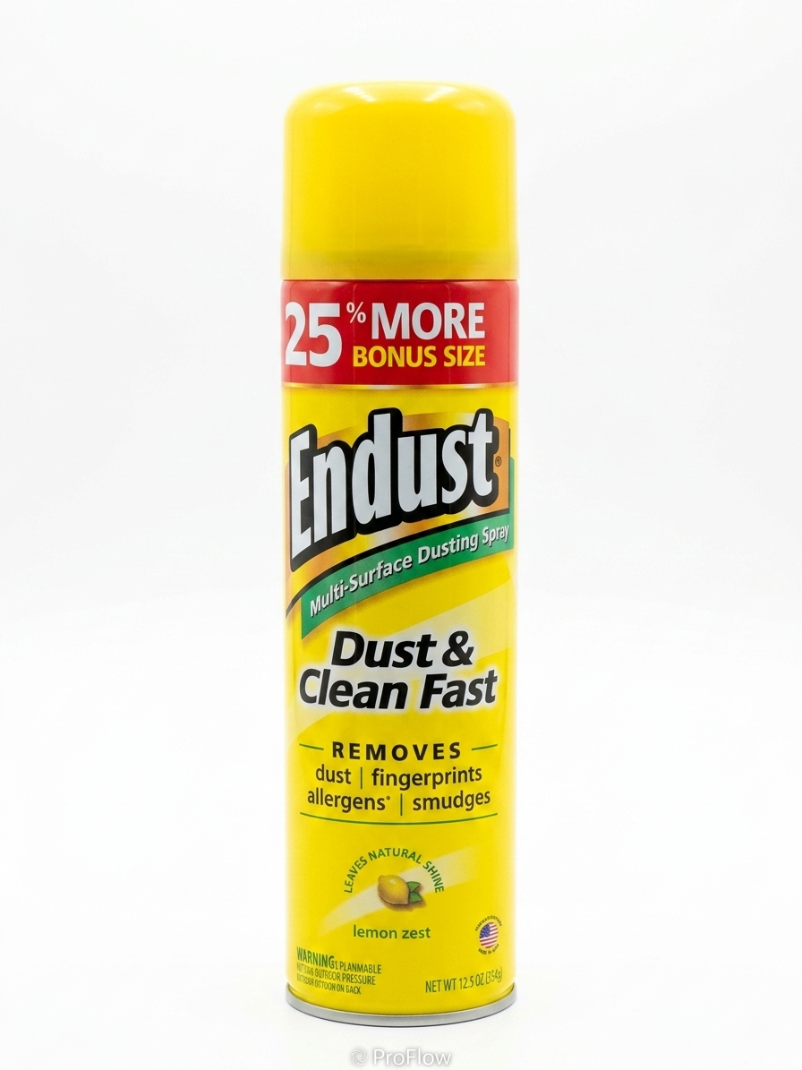Endust Multi-Surface Dusting Spray (Lemon Zest) - 12.5 Oz