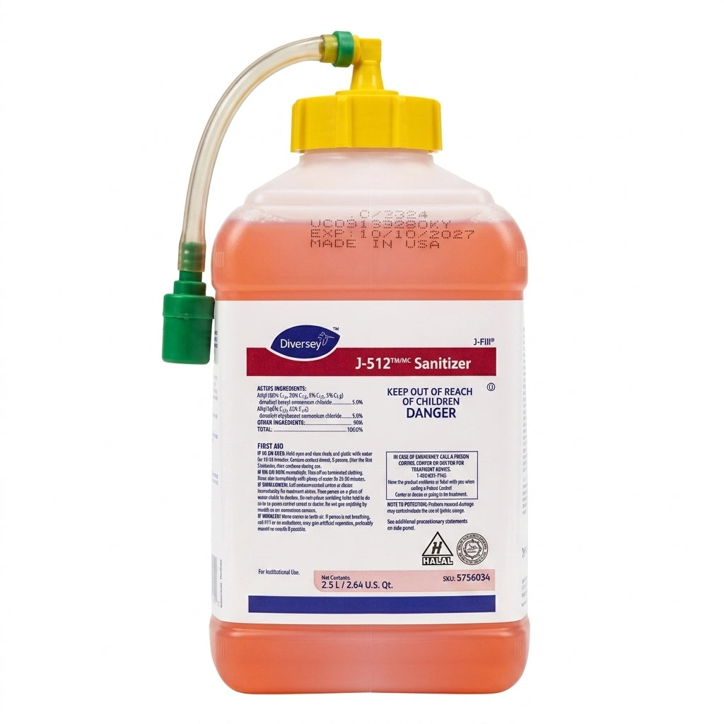 Diversey J-512 Sanitizer J-Fill Concentrate - 2.5 L / 2.64 U.S. Qt.